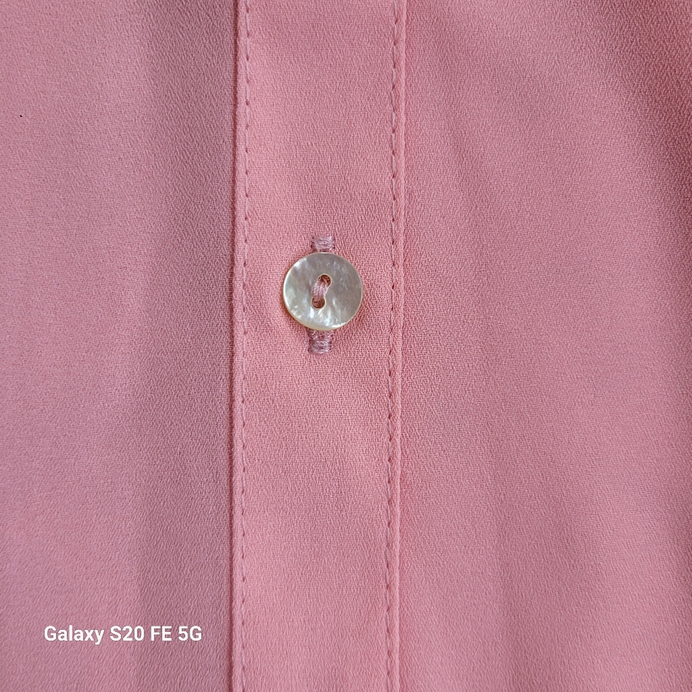 Nanette Lepore Soft Melon Colored Ruffled Blouse - Picture 4 of 10